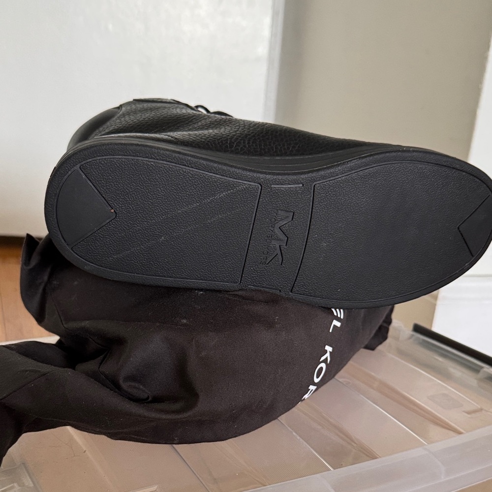 Michael Kors Black High-Top Sneakers with Platform Sole - Picture 5 of 5